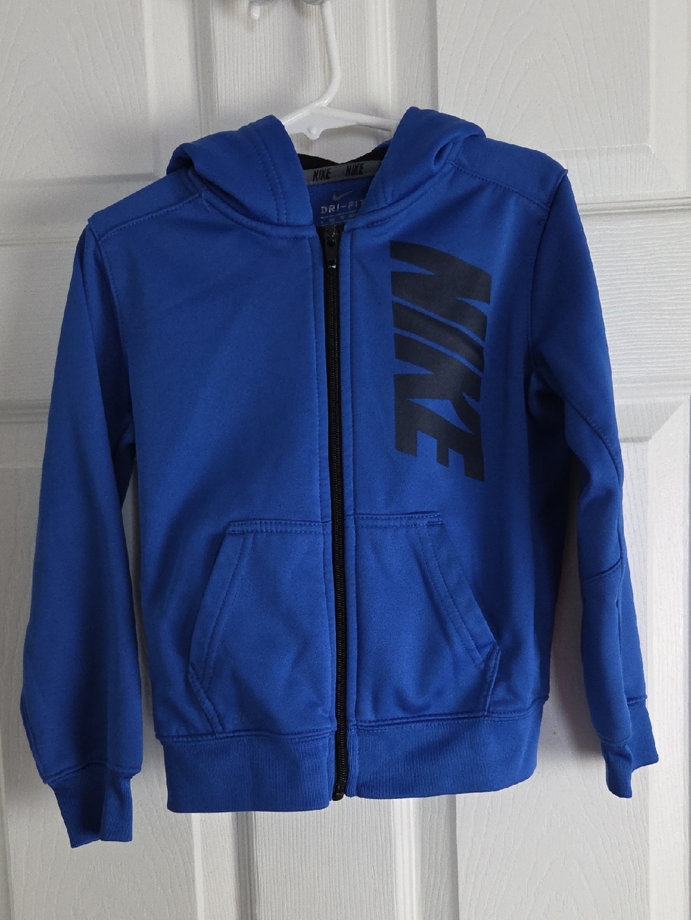 Nike Royal Blue Youth Dri-FIT Zip Hoodie, size 3-4 years